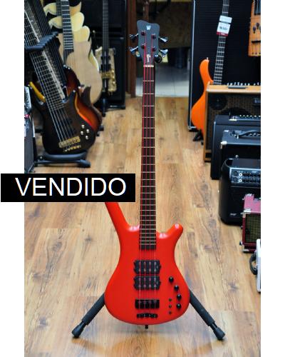 Warwick Corvette $$ 4 SE RED NEON